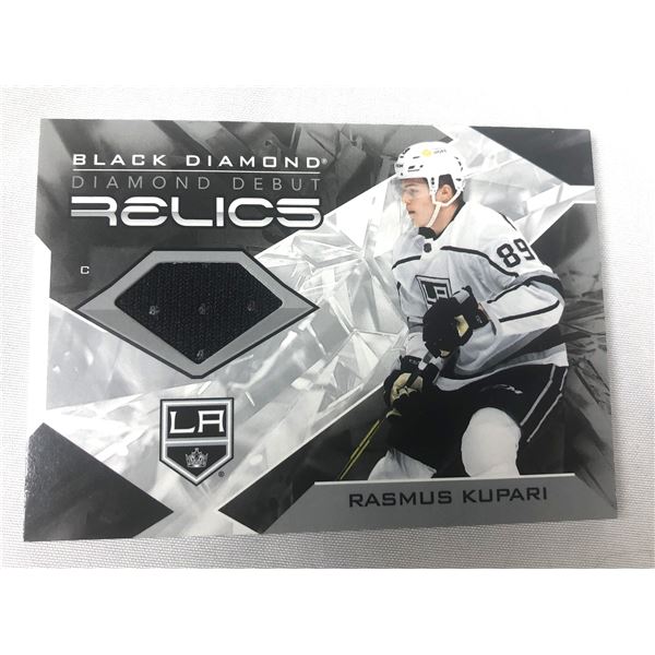 2021-22 Black Diamond - Rasmus Kupari Game Used - Kings