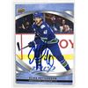 Image 1 : Elias Pettersson Hand SIGNED Card - Canucks
