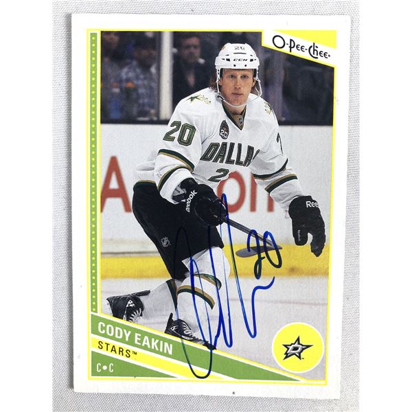 Cody Eakin Hand SIGNED Card - Stars