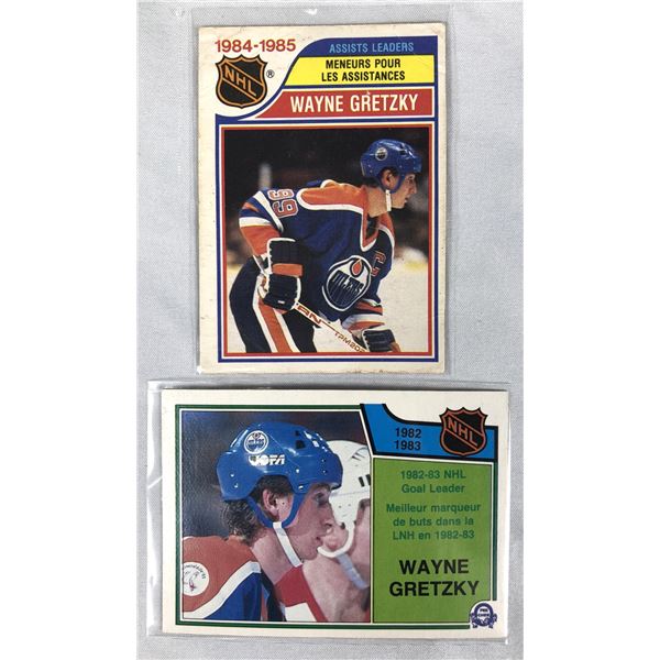 Wayne Gretzky 1983-85 OPC Leaders Lot x2