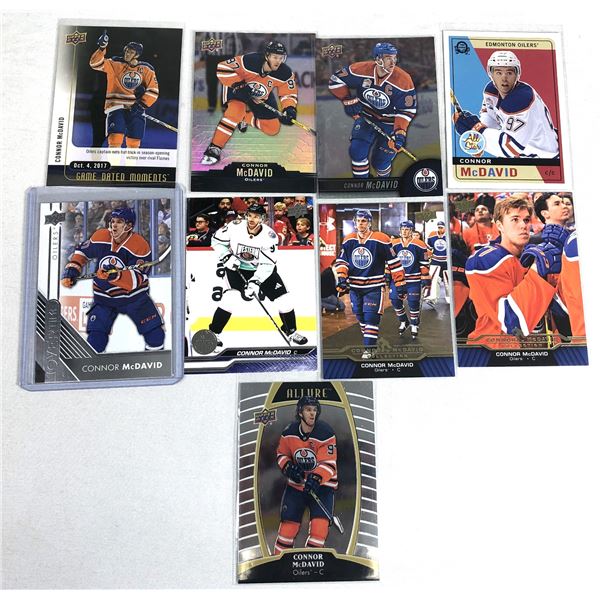 Connor McDavid LOT x9 Cards