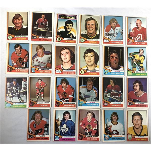 1974-75 OPC Hockey LOT x23