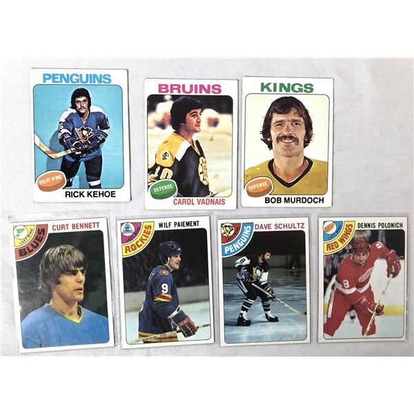 1978-79 Topps Hockey Lot x7