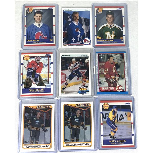 Hockey Card ROOKIE LOT x9 - Sundin, Fleury