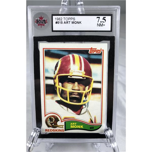1982 Topps - Art Monk KSA 7.5 - Redskins