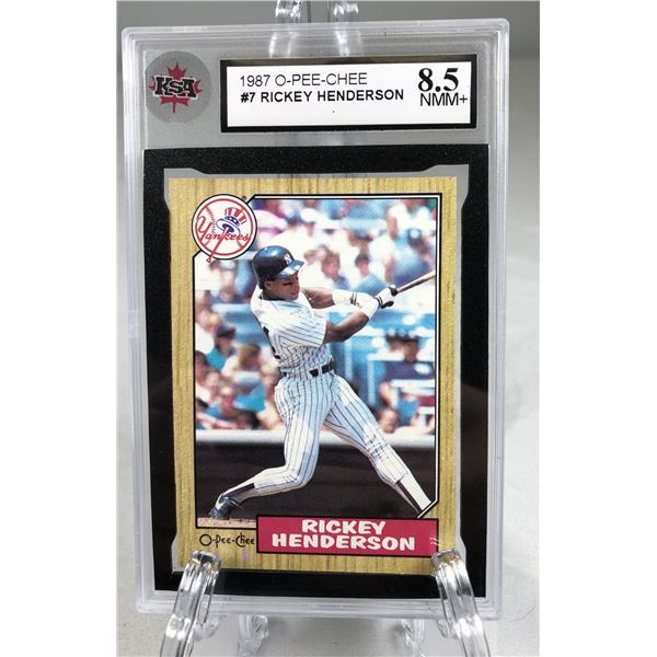 1987 OPC - Rickey Henderson KSA 8.5 - Yankees