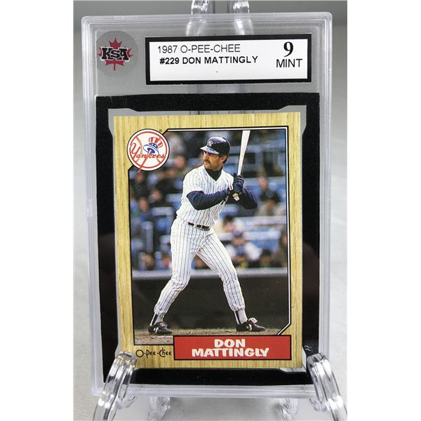 1987 OPC - Don Mattingly KSA 9 - Yankees