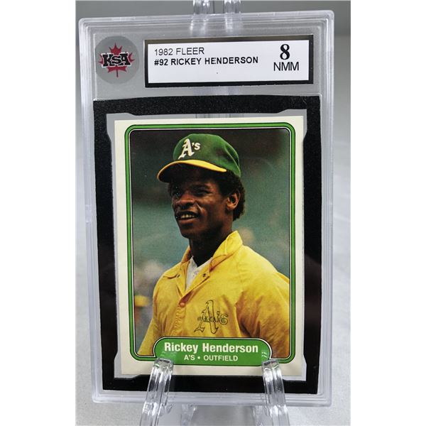 1982 Fleer - Rickey Henderson KSA 8 - Athletics
