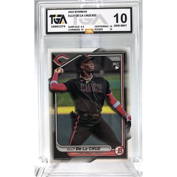 2024 Bowman - Elly De La Cruz TGA 10 ROOKIE - Reds