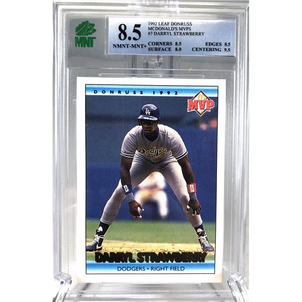1992 McDoanlds - Darryl Strawberry MINT 8.5 - Dodgers