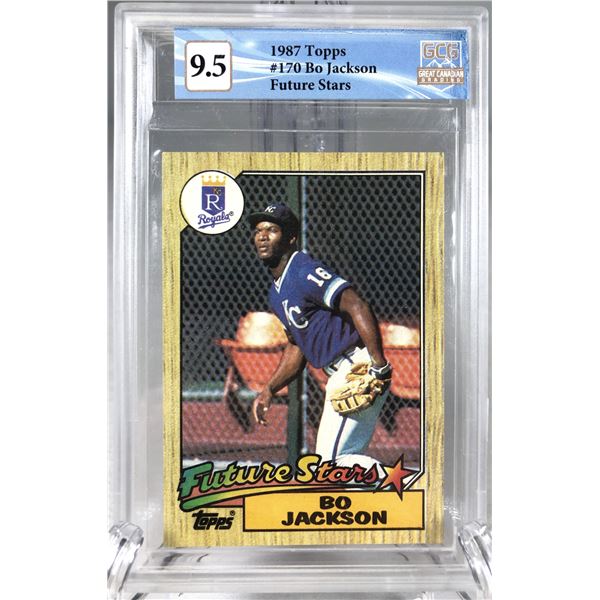 1987 Topps - Bo Jackson GCG 9.5 - Royals
