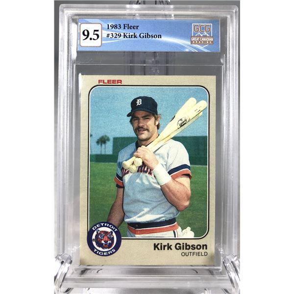 1983 Fleer - Kirk Gibson GCG 9.5 - Tigers
