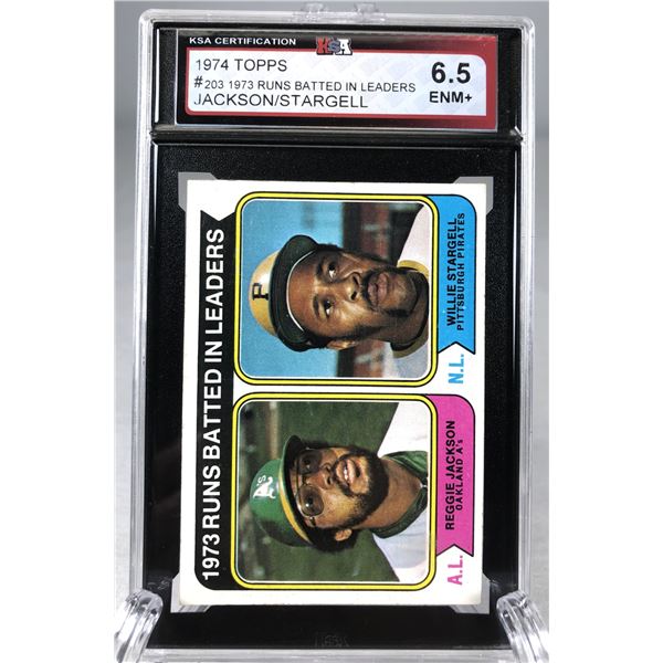 1974 Topps - Reggie Jackson & Stargell KSA 6.5