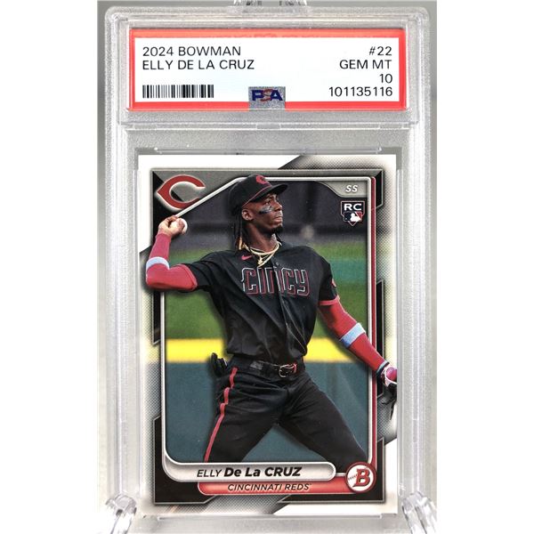 2024 Bowman - Elly De La Cruz PSA 10 ROOKIE - Reds
