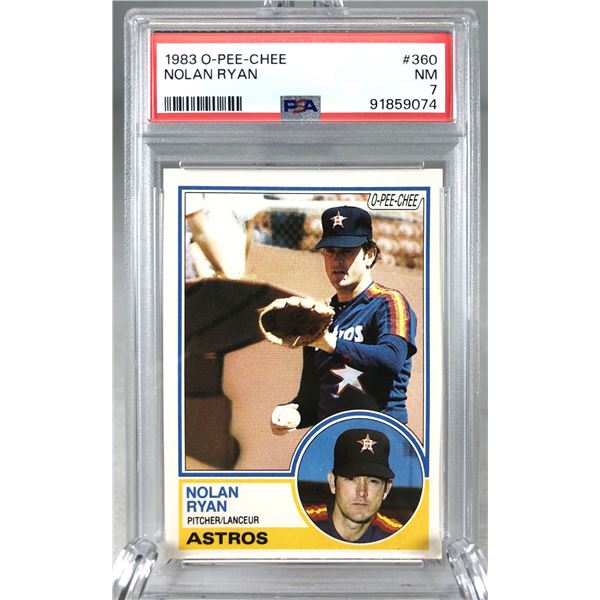1983 OPC - Nolan Ryan PSA 7 - Astros