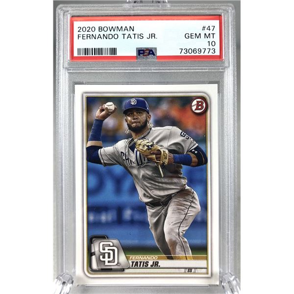 2020 Bowman - Fernando Tatis Jr PSA 10 - Padres