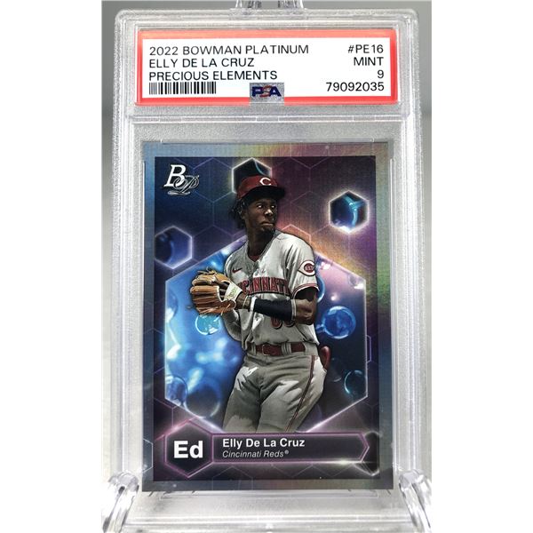 2022 Bowman Platinum - Elly De La Cruz PSA 9 - Reds