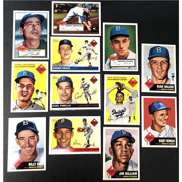 Vintage Reprint Lot x12 - Brooklyn Dodgers