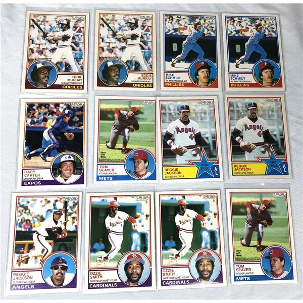 1983 OPC Baseball Stars LOT x12 - Ozzie, Seaver