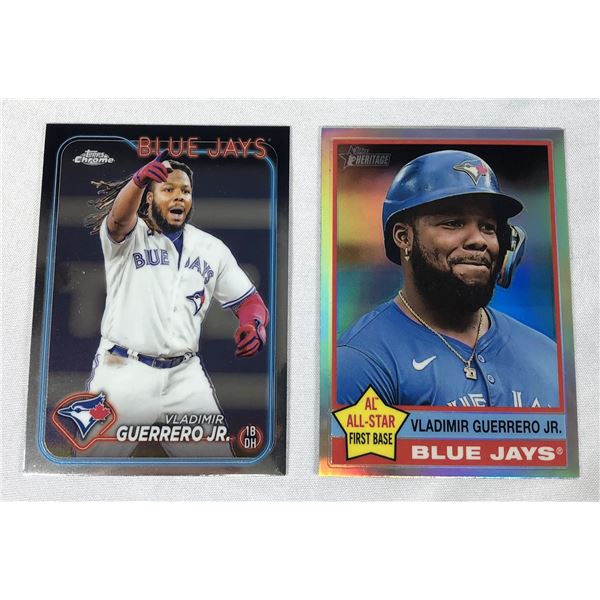 Vladimir Guerrero Jr. LOT x2 - Refractor Blue Jays