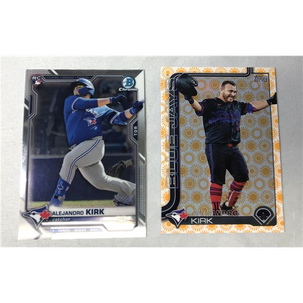 Alejandro Kirk LOT x2 2/ ROOKIE Card - Blue Jays