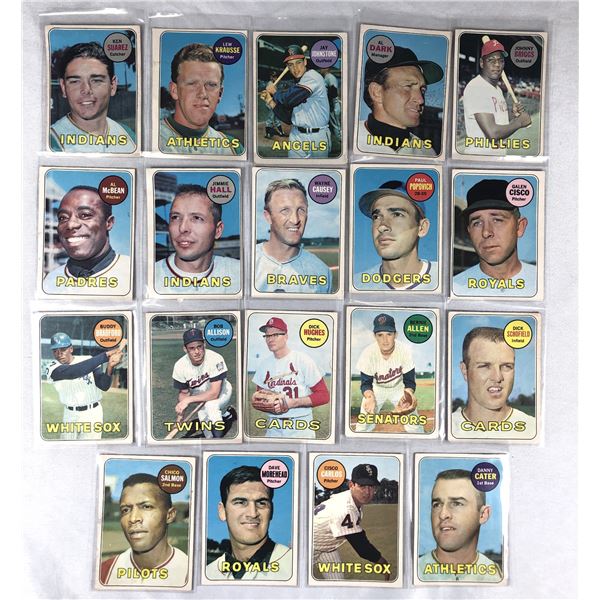 1969 OPC Baseball Lot x19