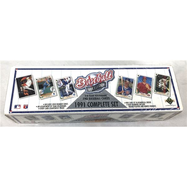 1991 Upper Deck Baseball Full Set - Sealed