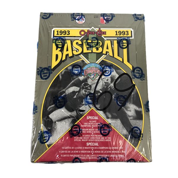 1993 OPC Baseball SEALED Box - 36 Packs