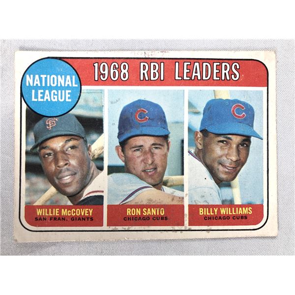 1969 OPC RBI Leaders - McCovey, Williams, Santo