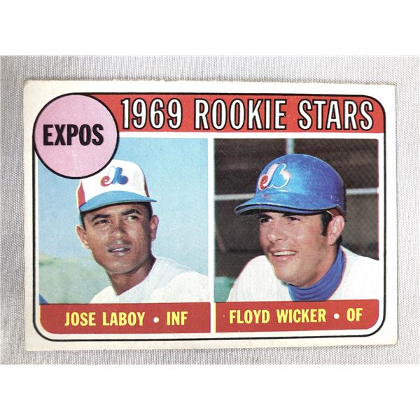 1969 Topps EXPOS Rookie Stars - Laboy & Wicker