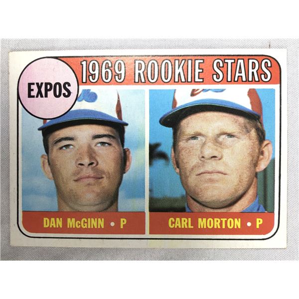 1969 Topps EXPOS Rookie Stars - McGinn & Morton