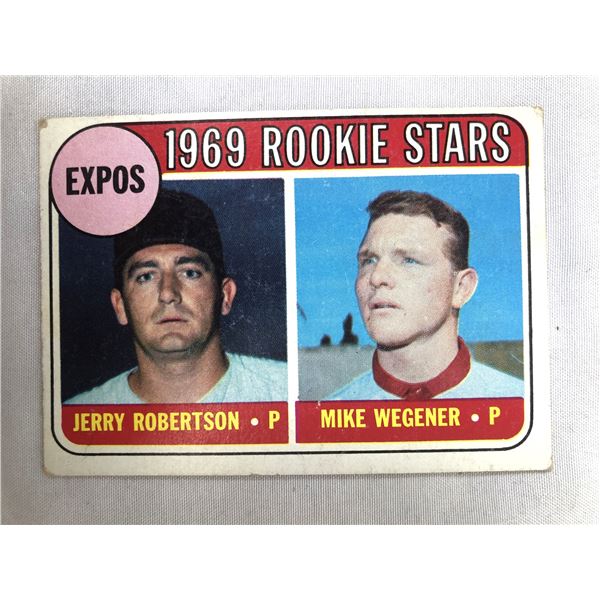 1969 Topps EXPOS Rookie Stars - Robertson & Wegener