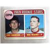 Image 1 : 1969 Topps EXPOS Rookie Stars - Robertson & Wegener