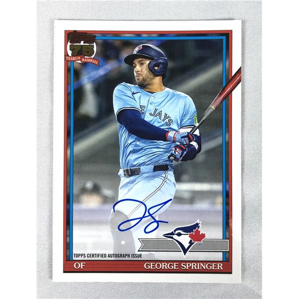 2026 Topps AUTO - George Springer - Blue Jays