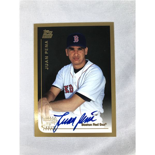 1999 Topps AUTO - Juan Pena - Red Soxs