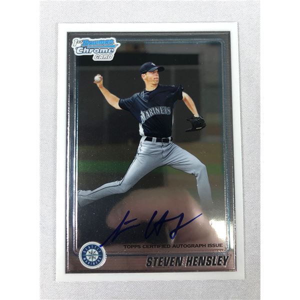 2010 Bowman Chrome AUTO - Steven Hensley - Mariners