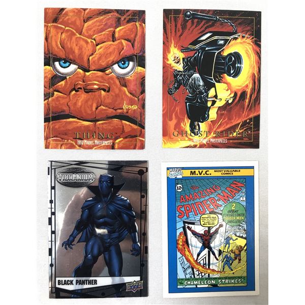 Marvel Superhero Cards Lot x4