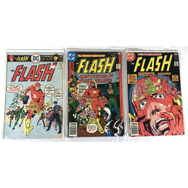 The Flash LOT x3 Comics - 239, 254, 256 - DC