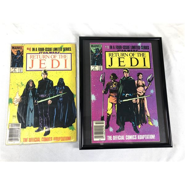 Star Wars Return of the Jedi Comics 1 & 4 - Framed