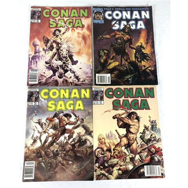 Conan Saga Comic Lot x4 - Marvel