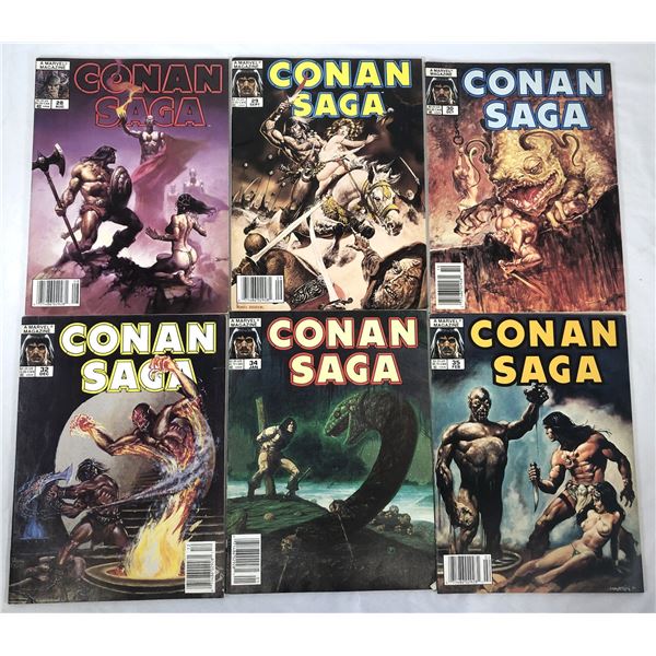 Conan Saga Comic Lot x6 - Marvel