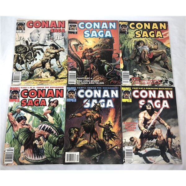 Conan Saga Comic Lot x6 - Marvel