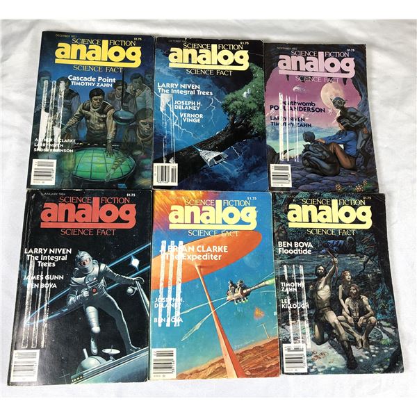 Analog Science Fiction Magazine LOT x6