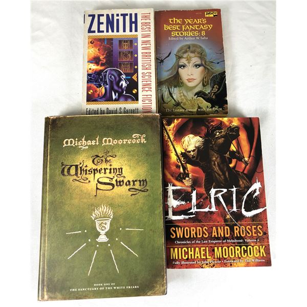 Lot of 4 Fantasy / Sci-Fi Books - Moorcock Elric