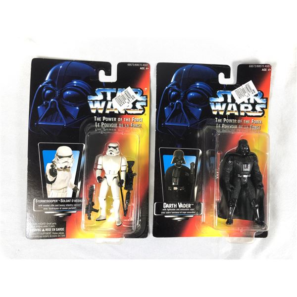 Star Wars Action Figures - Darth Vader & Stormtrooper 1995