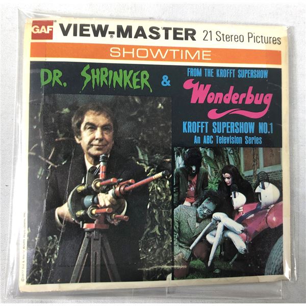 View-Master Dr Shrinker & Wonderbug 1977 -  21 Pictures on Discs Pack