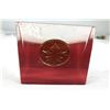 Image 2 : XXI Olympics Montreal Paperweight Coin Lucite