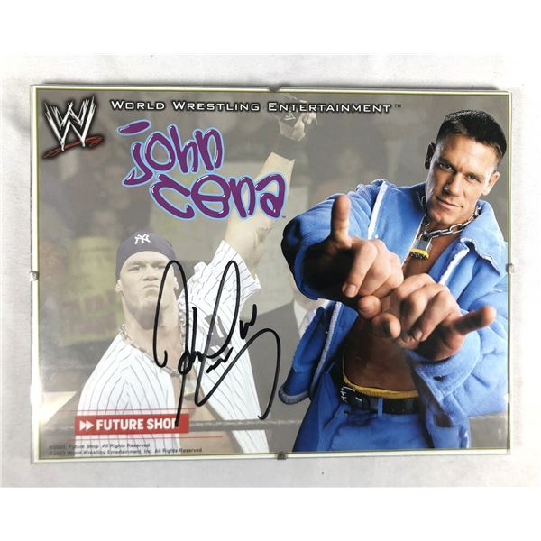 John Cena SIGNED Framed Promo Photo - WE