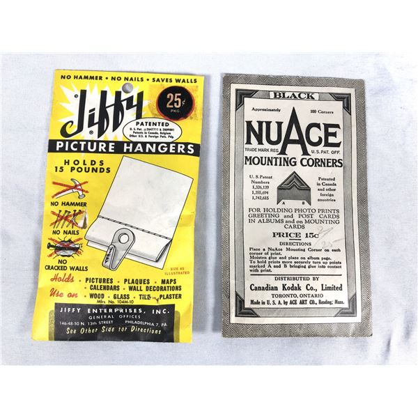 Vintage Picture Hanger Hardware 1958 - KODAK Jiffy