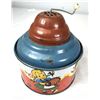 Image 2 : Vintage 1940s Ohio Arts Lithographed Steel Music Box - Crank Toy Retro Collectible